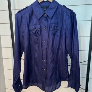 Banana Republic Purple Casual Button Down Shirt